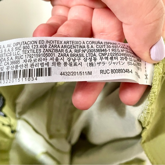 Zara Linen Cotton Blend  Shorts - Picture 7 of 8